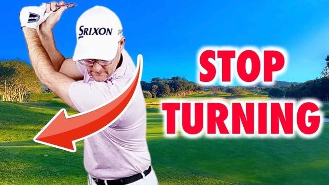 Don't turn your shoulders in the golf swing