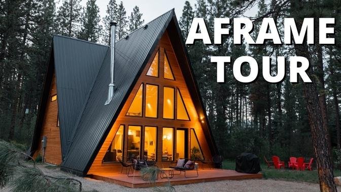 Modern A-Frame Cabin in the Woods - Full Airbnb Tour Röra Haus