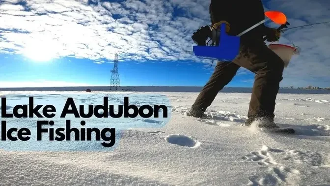 Lake Audubon, North Dakota ICE Fishing (New Years Eve Edition) #video #nature #fishing