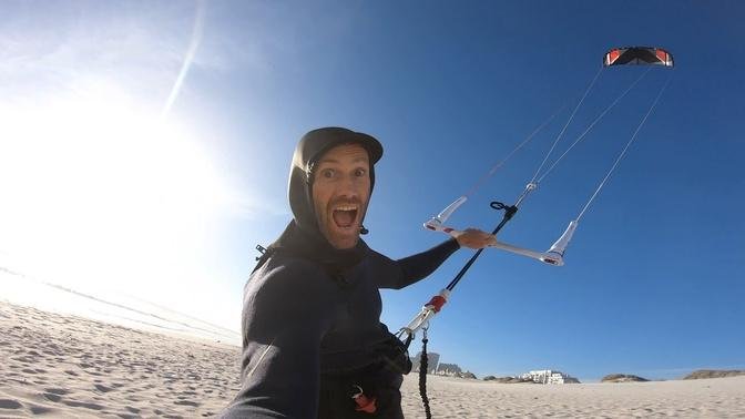 Kite Surfing and Looping the Reedin Supermodel V2