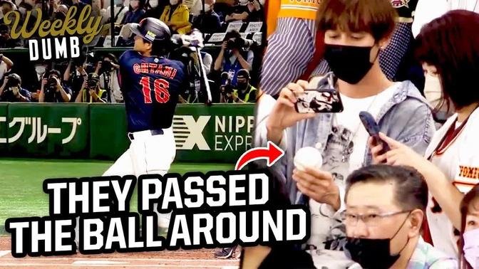 Ohtani's homer got passed through the crowd at the World Baseball Classic | Weekly Dumb