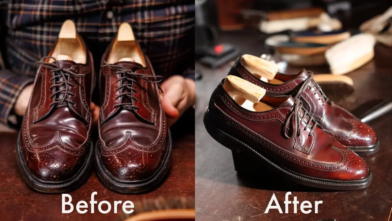 Shell Cordovan Shoe Repair: Restoring Vintage Florsheim Imperials from 1963