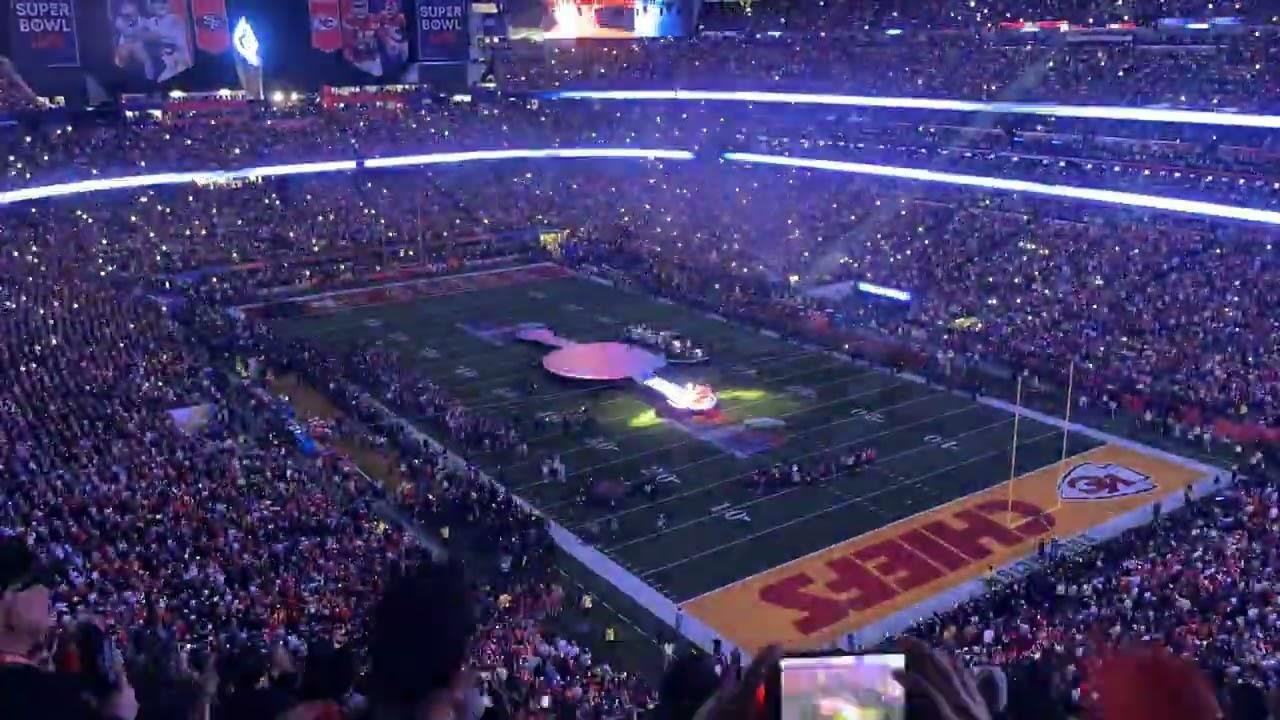 The Super Bowl half-time show Timelapse! 📸 #talksport #NFL #SuperBowl #HalfTimeShow #Usher