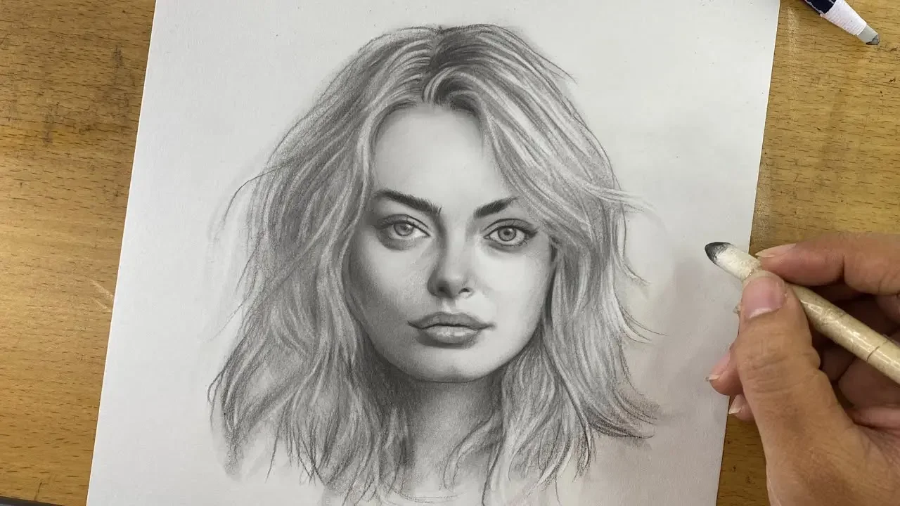 Step by step on Drawing a Portrait with Graphite Pencil
