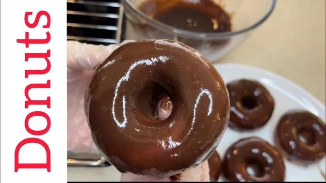 Chocolate Donuts Recipe | Homemade Donut Recipe