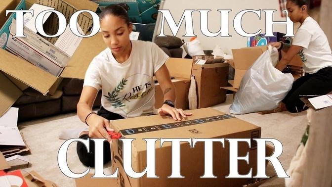 5 Minute Declutter Time Lapse | 1 Years' Worth of PILED UP MESS | Motivating Decluttering