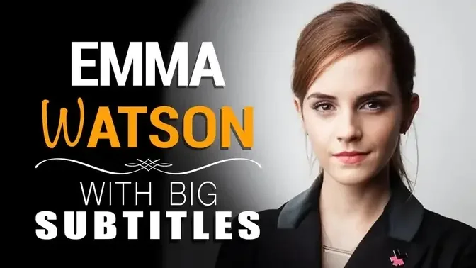 Skuespiller Sherlock Holmes Fejl Learn English | Emma Watson "Gender equality is your issue too!" (with BIG  subtitles)