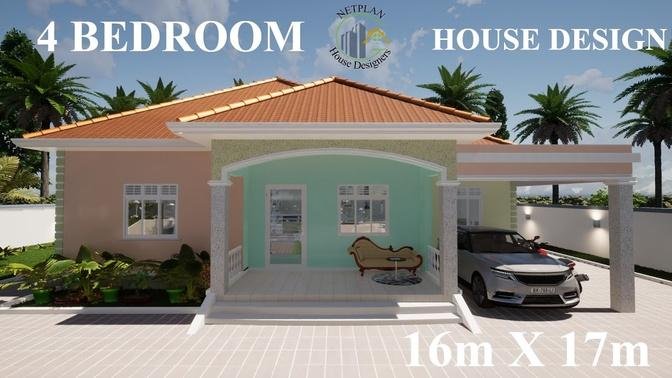 House Design: 4 Bedroom Bungalow | Exterior & Interior Animation