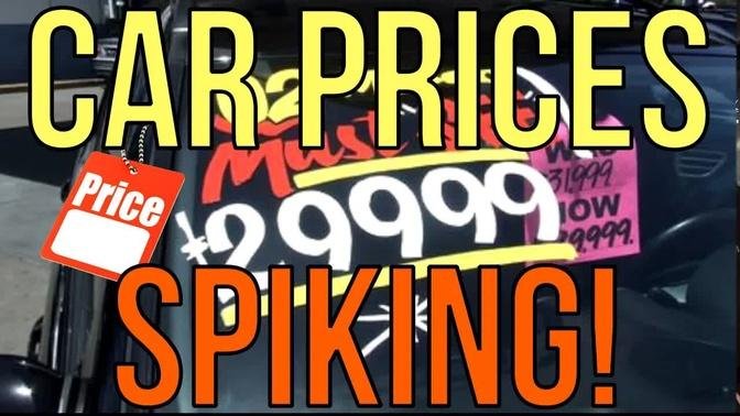 CAR PRICES ARE SPIKING! RECORD HIGH at CAR DEALERSHIPS - Auto FINANCE: The Homework Guy Kevin Hunter