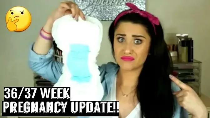 36/37 Week Pregnancy Vlog | Adult Diapers?! Doctor Felt Baby's Head? & Buy  Buy