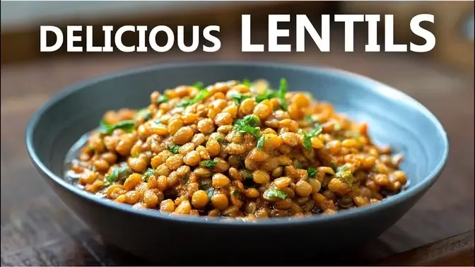 Delicious Brown Lentils Recipe | Easy Vegetarian and Vegan Recipes | Lentil Recipes