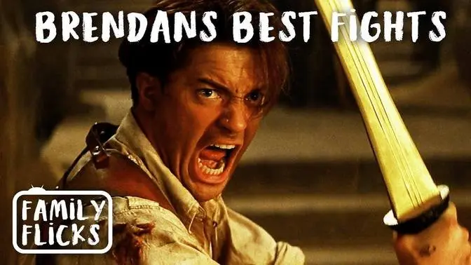Brendan Fraser's Best Battle Scenes | The Mummy (1999) | Family Flicks