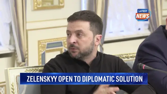 Ukraine's Zelenskyy Says Open to Diplomatic Solution with Russia