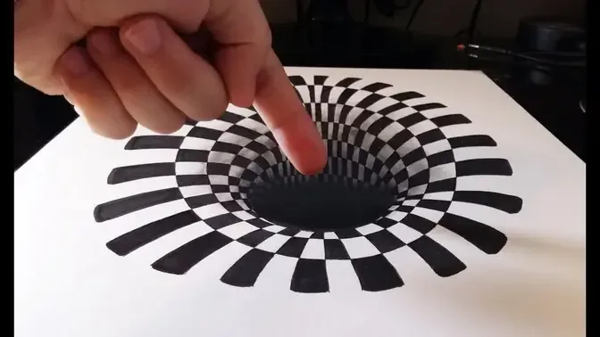 Cómo dibujar un INCREÍBLE agujero/hoyo 3D | How to draw a 3D hole | ILUSIÓN