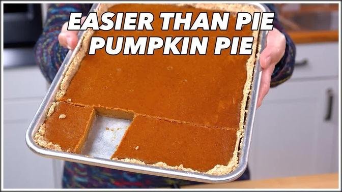 Slab Pumpkin Pie | Sheet Pan Pumpkin Pie | Pumpkin Pie Bars - Glen And Friends Cooking