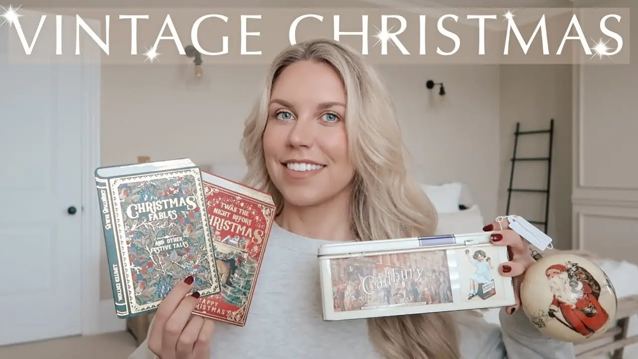 THRIFTING VINTAGE CHRISTMAS in the Charity Shops 🎄 traditional festive thrift finds VLOG