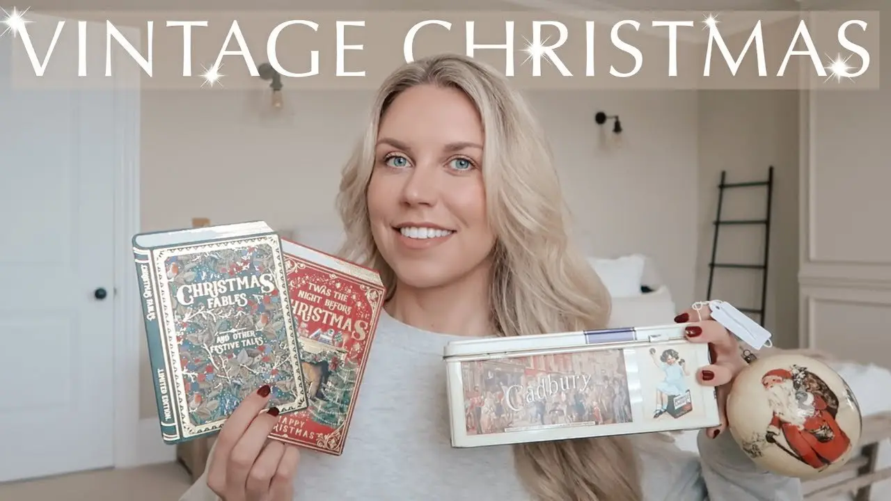 THRIFTING VINTAGE CHRISTMAS in the Charity Shops 🎄 traditional festive thrift finds VLOG