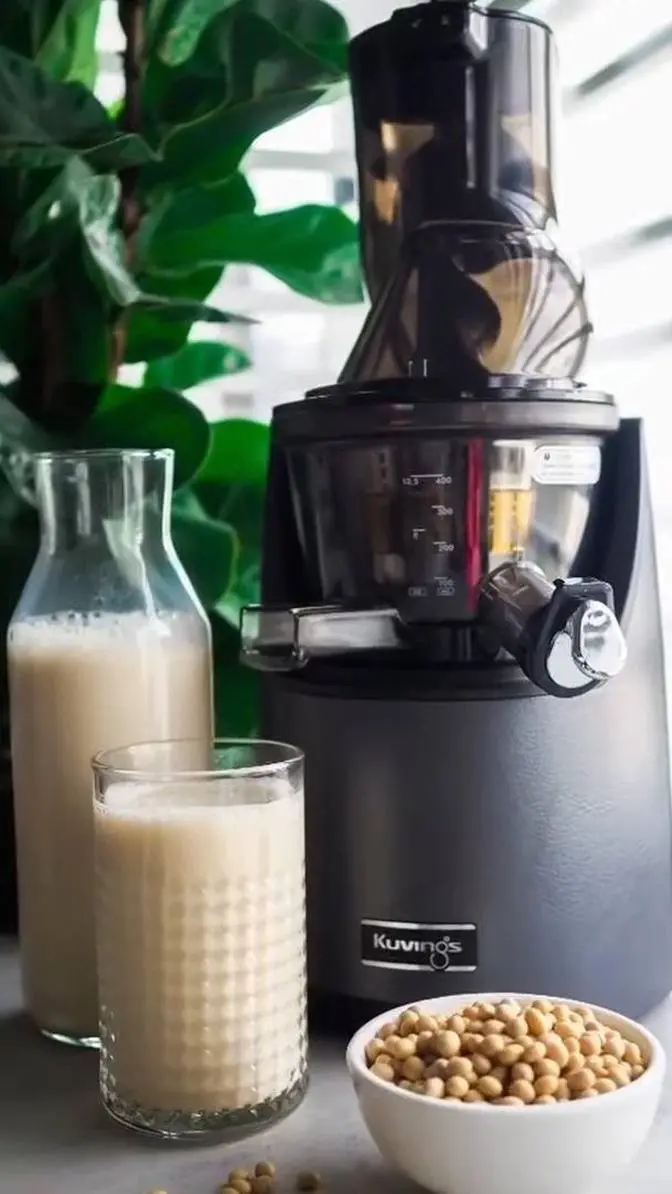 How to make soy milk recipe Kuvings Whloe Slow Juicer EVO820