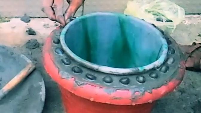 Flower pot making in easy method - How to make flower pot at home.
