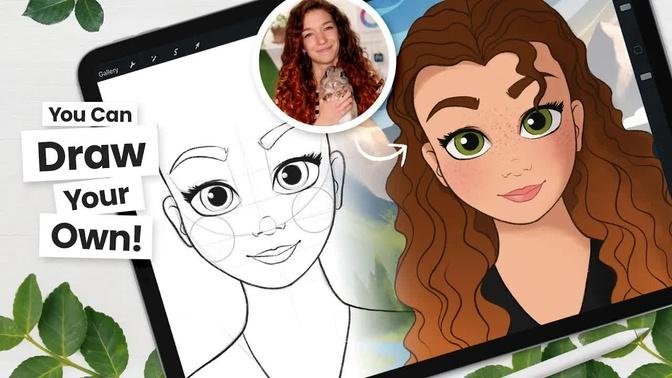 Draw Like Disney • Step By Step Tutorial, For All Drawing Tools!