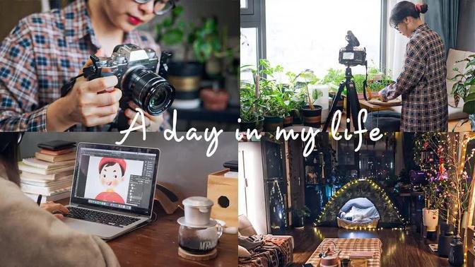 Sub) A Cozy Day in My Life | A productive day in the life of a illustrator | aesthetic & calm vlog
