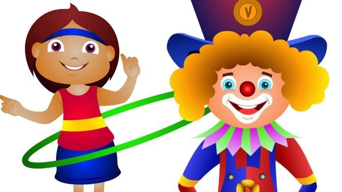 Five Little Babies In A Circus - Cartoon Animation - JamJammies Nursery Rhymes & Kids Songs