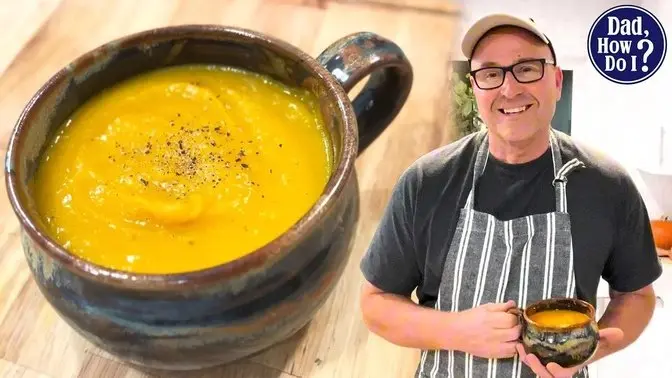Sopa de calabaza fácil para papá