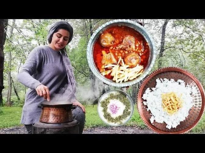 Village Cooking. Best Iranian Gheymeh stew with Iranian rice and ...