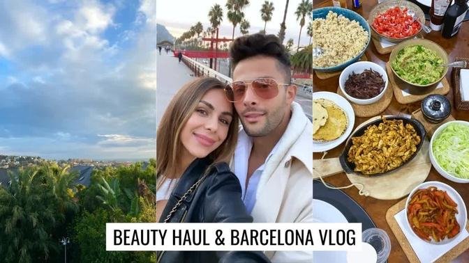 VLOG | Beauty Haul, Packing & Our Barcelona Trip | Annie Jaffrey