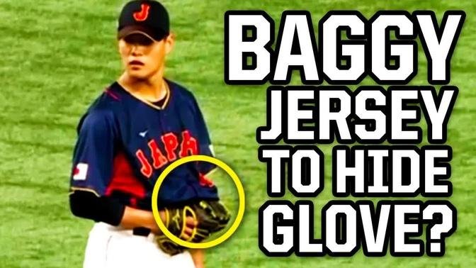 Pitcher hides his glove with his jersey, breakdown