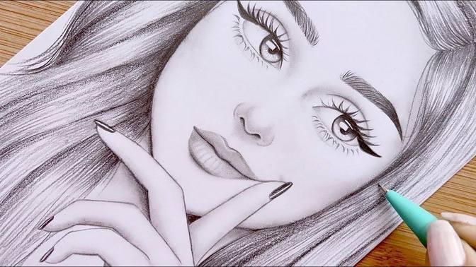 Pencil Sketch For Beginners How To Draw A Face Step By Step 