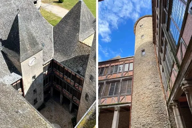 Views inside the courtyard of the Château de Bonneval (Supplied by Marta de Bonneval)