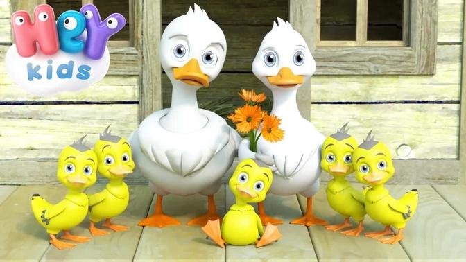 Five Little Ducks Went Out One Day - Nursery Rhymes by HeyKids