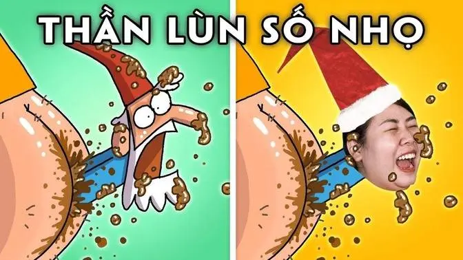 Người Lùn Kiếm Ăn, Lăn Ngay Vào Hố Xí | Bắt Chước Hoạt Hình CARTOON BOX Cực Lầy