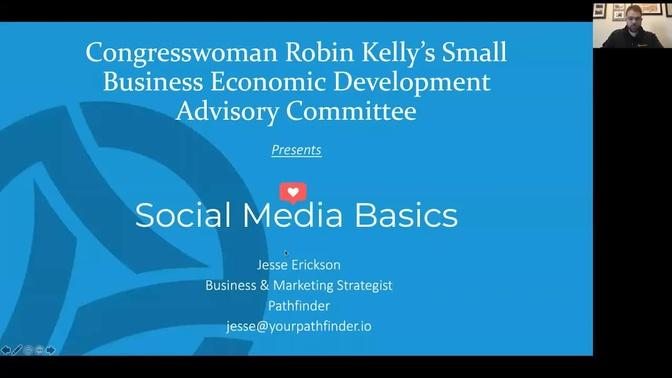 Small Business Economic Development Advisory Committee Social Media Webinar