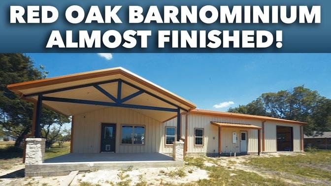 PROGRESS UPDATE for RED OAK BARNDOMINIUM HOME  Texas Best Construction