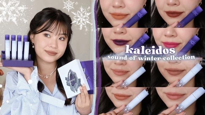 -KALEIDOS SOUND OF WINTER COLLECTION ❄️ swatches + comparisons!