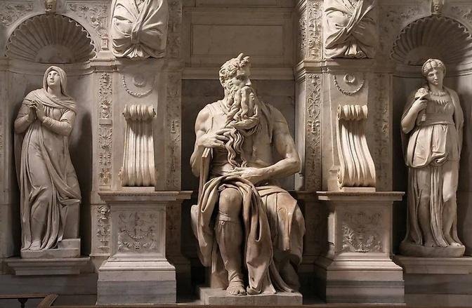 A New Light Bathes The Famous Moses of Michelangelo