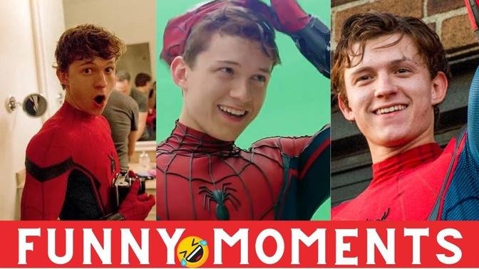 ALL Tom Holland Bloopers and Gag Reel
