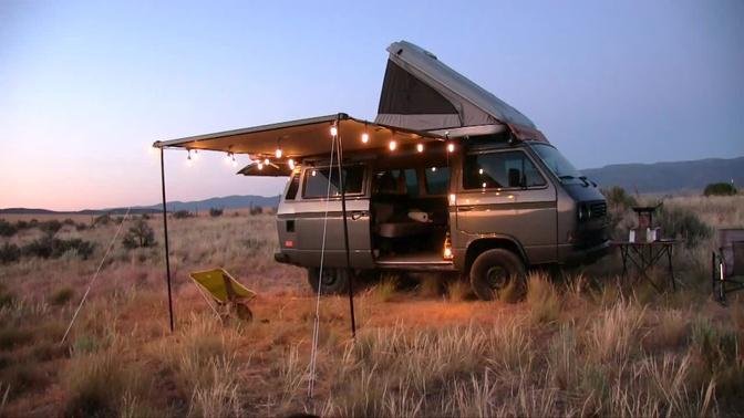 Overlanding VW Camper Van Test Camping & Firebox Stove Easy Curry Chicken.