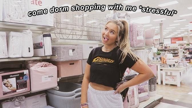 come college dorm shopping with me + back to school supplies shopping
