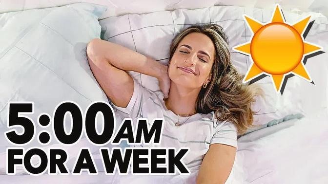 I Tried Waking Up at 5AM for a Week & Here’s What Happened