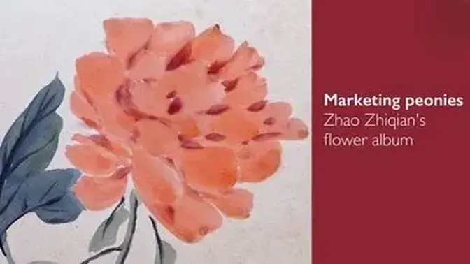 Marketing peonies, Zhao Zhiqian's flower album