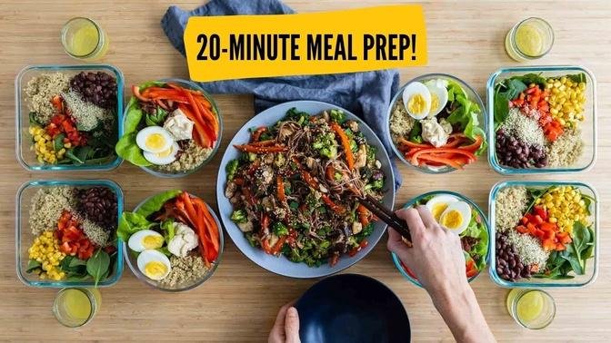 3 Healthy Meal Prep Recipes Made In 20 Minutes Or Less Each]Healthy And Beautiful