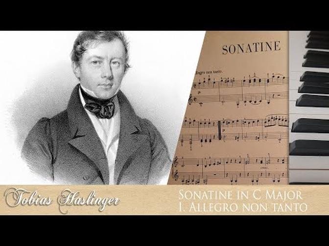 EASY ROMANTIC ERA PIANO PIECE | SONATINE IN C MAJOR I. ALLEGRO NON TANTO | T. HASLINGER 