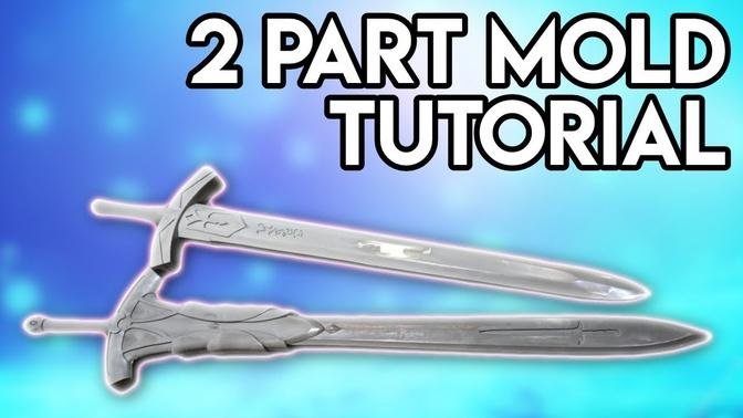 How to make a 2 part mold! Cosplay Sword Casting