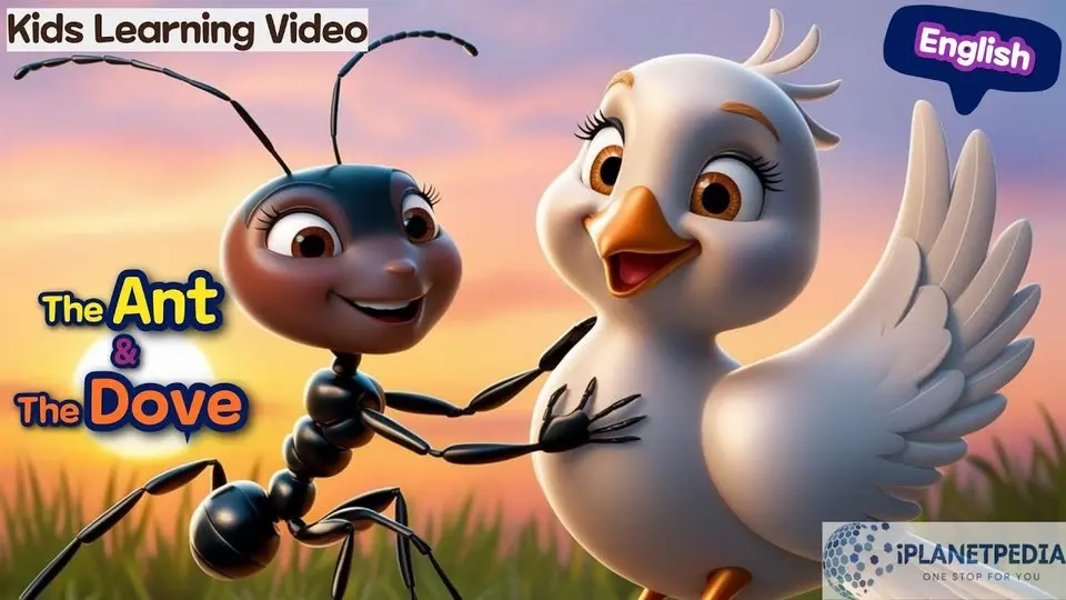 The Ant & The Dove | Learning Story | Moral Story | Bed Time Story in English #kids #story #ant