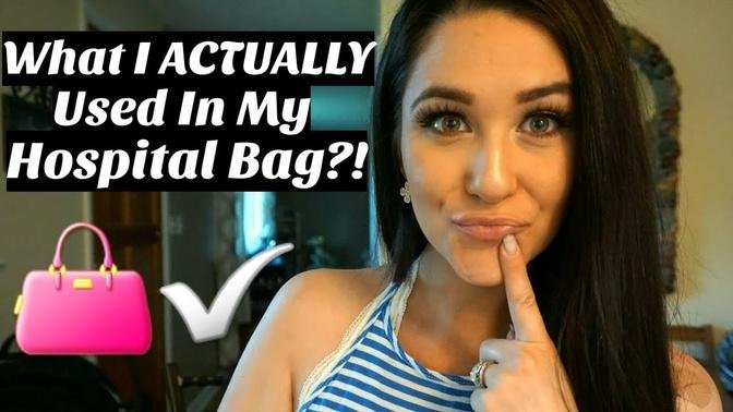 UPDATE: What's In My Hospital Bag? (What I ACTUALLY used!)