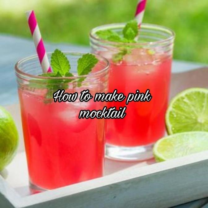 How to make pink mocktail