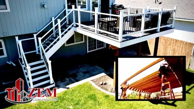 2nd Story Deck Build     New Custom Stairs     Full Build Time Lapse